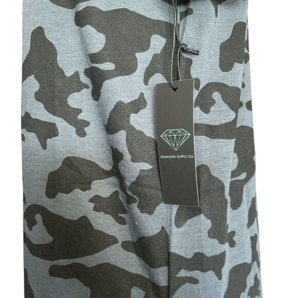 NWT Diamond Supply Co. Serif Knit Maxi Dress Dress Black And Gray Camo Size Smal - Picture 4 of 7